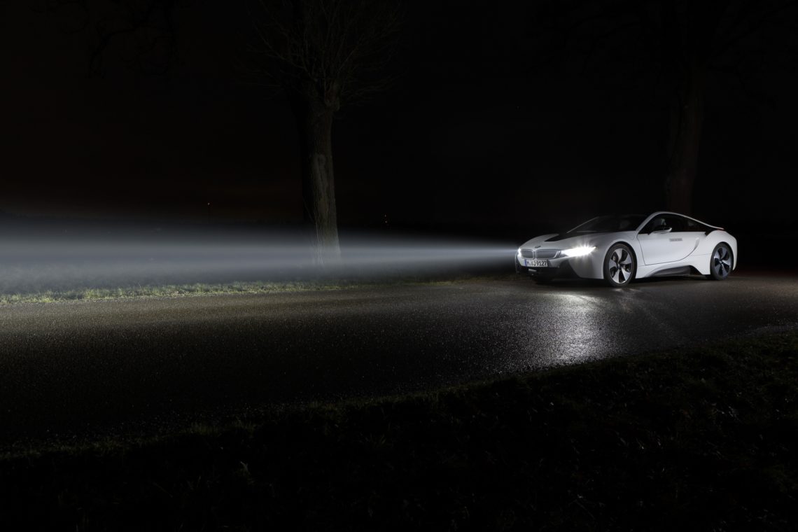 BMW i8 mit Laserfernlicht