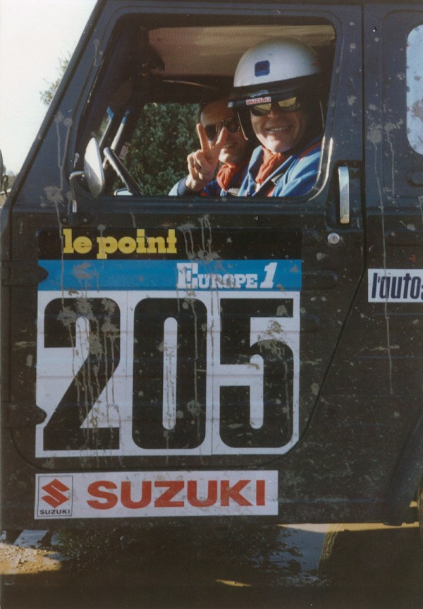 Delta4x4 Gründer Josef Loder und Teamkollege Alois Schneck im Suzuki LJ 80 an der RallyeDakar 1982