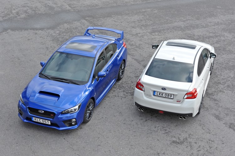 4x4Schweiz. Subaru WRX STI 2014 mit und ohne Flügel