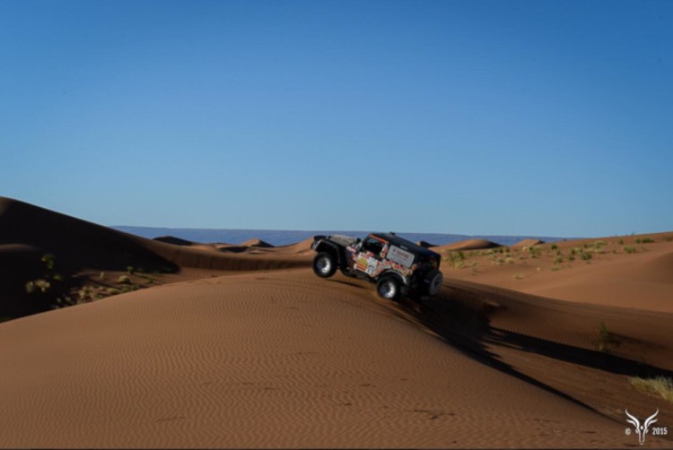 Régine Zbinden und Eva Steiner nehmen bereits zum 3. Mal mit ihrem Jeep Wrangler an der Rallye Aïcha des Gazelles teil