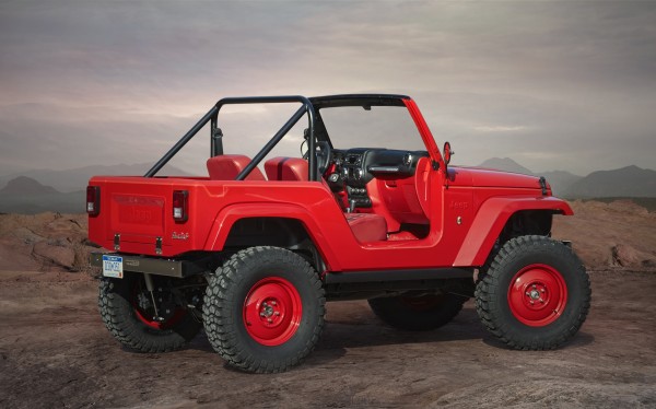 4x4Schweiz-News: Jeep Studie Short Cut, eine Hommage an den Jeep-Klassiker CJ-5, Heckansicht