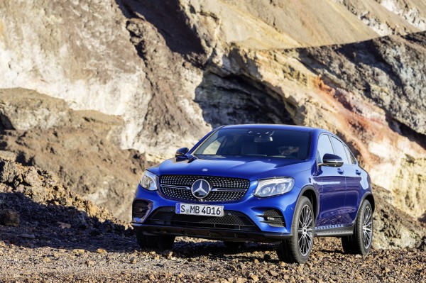 Mercedes-Benz GLC Coupé. Brilliantblau.  Mercedes-Benz GLC Coupé. Brilliant blue