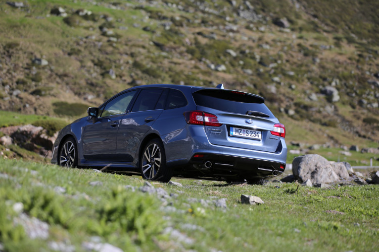 4x4Schweiz-Fahrbericht: Subaru Levorg 1.6 Liter Turbobenziner mit Lineartronic. Heckansicht