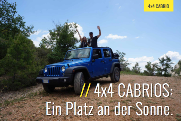 4×4-CABRIOS FÜR 365 TAGE SPASS: OBEN OHNE. UNTEN MIT.