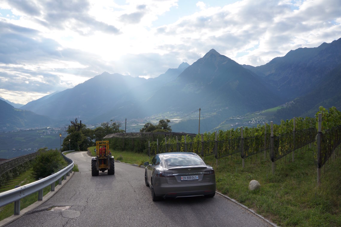 Von Zürich nach Meran mit dem Tesla Model S P85D