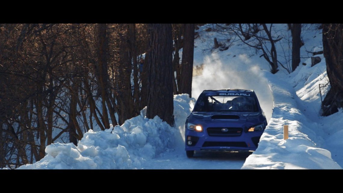 Subaru WRX STi in der Bobbahn in St. Moritz/Celerina