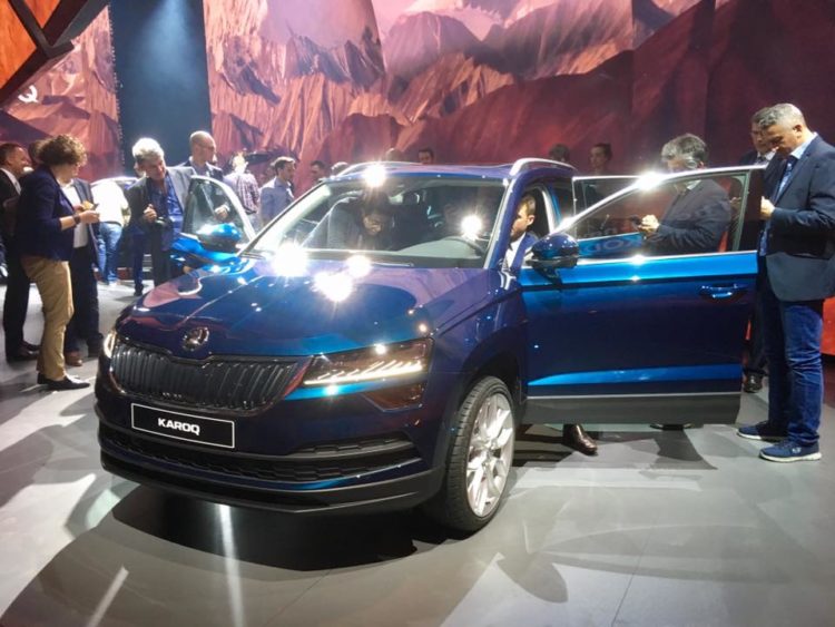 Skoda Karoq Frontansicht Weltpremiere Stockholm 2017