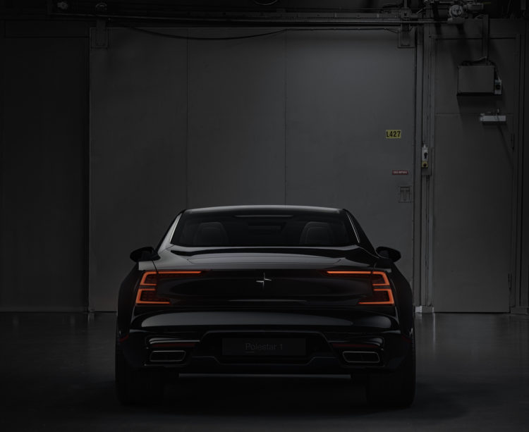 Polestar 1 black, Hinteransicht