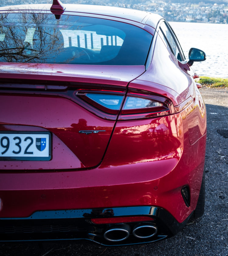 Kia Stinger GT, rot metallic, Heck