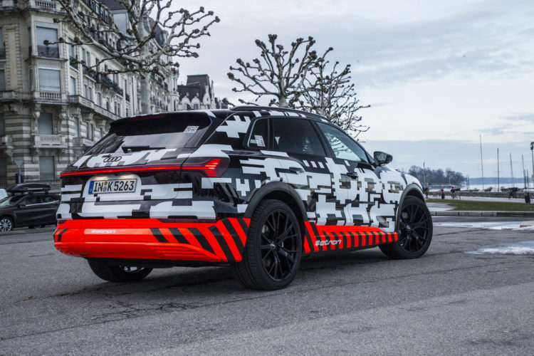 The Audi e-tron prototype in Geneva