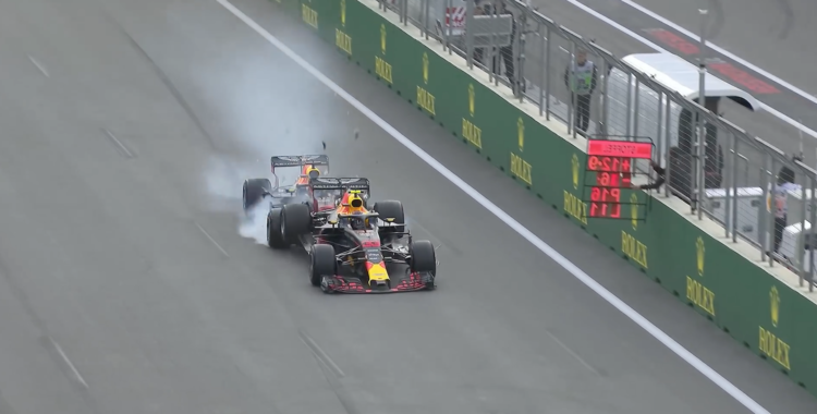 Ricciardo und Verstappen im F1-Crash