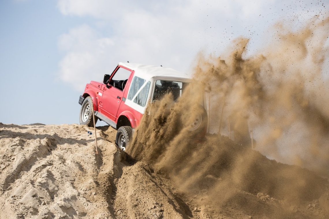 Freies Offroadfahren in der Kiesgrube Reichenau