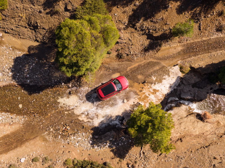 Der neue Range Rover Evoque MY2020 auf Testfahrt in Griechenland: Offroad