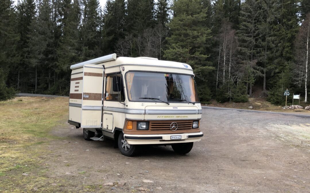 Hymer Wohnmobil, Mercedes 208 Aufbau MFK