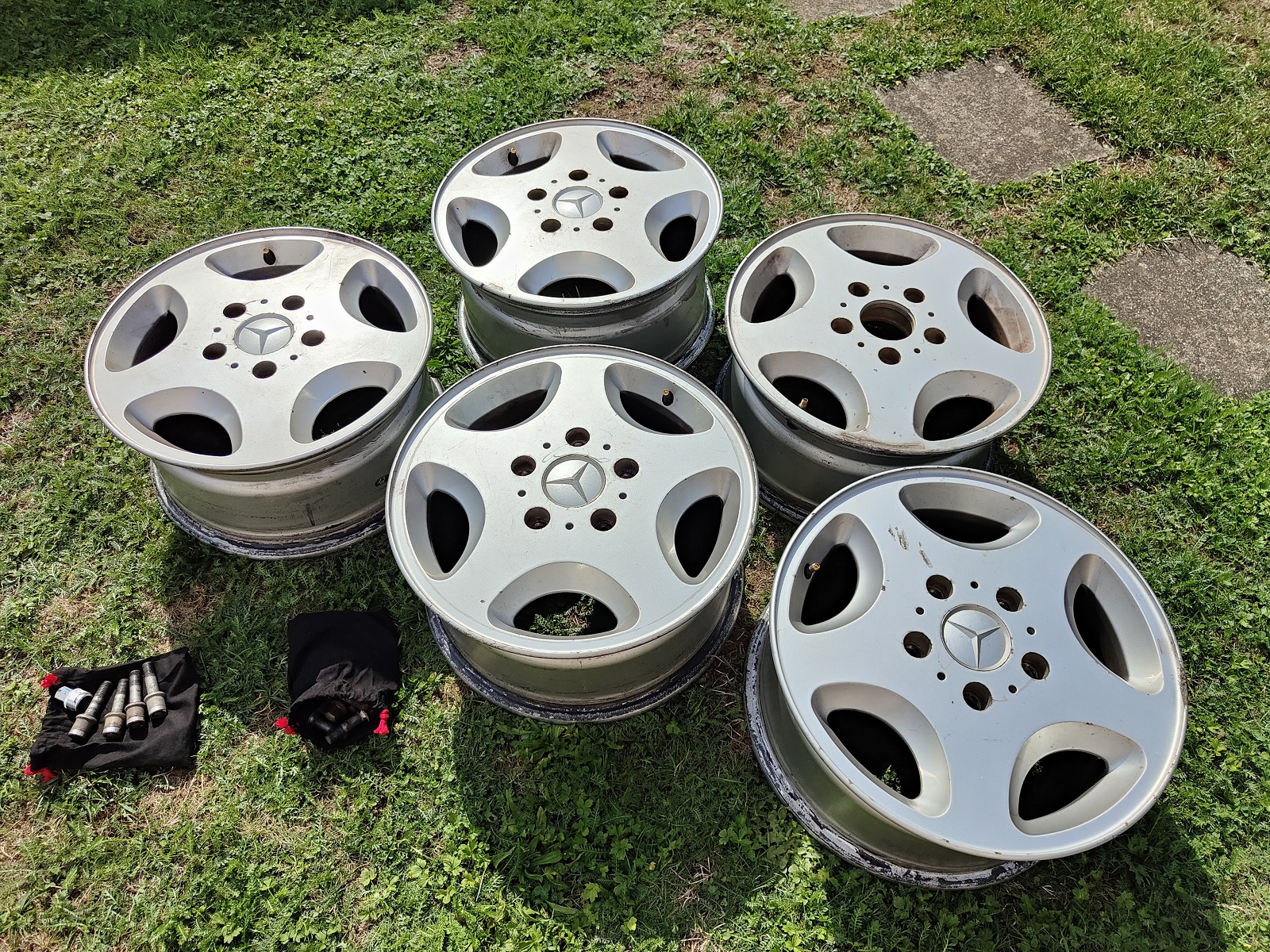 5 x Original Mercedes G W463 Felgen Atik 7,5×16 ET63