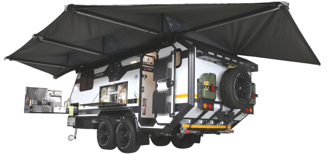 Off Road Luxus Caravan in Namibia (Conqueror UEV-25)