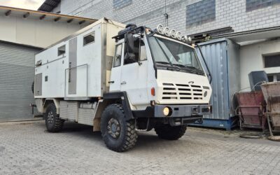 reisefertig: 1998 Steyr 1291 320 P43 4×4 Expeditionswohnmobil