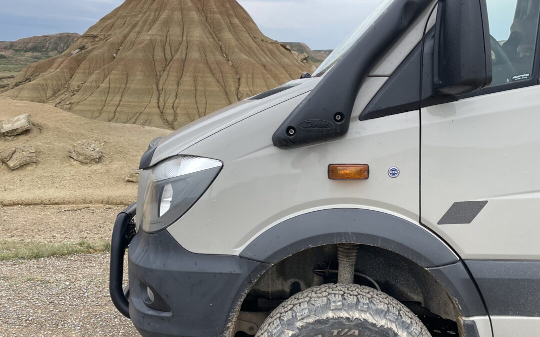 Autarker Offroad Camper, Mercedes Sprinter CDI, 4×4, V6, Untersetzung und 2 Sperren